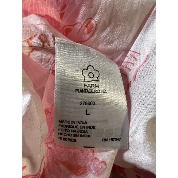 New Anthropologie Farm Rio Tiered Cutout Cover-Up Midi Dress Size Large - Picture 8 of 9